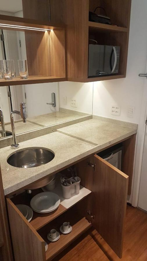 상파울루 Loft Com Piscina, Academia, 100 Metros Do Metro 아파트 외부 사진