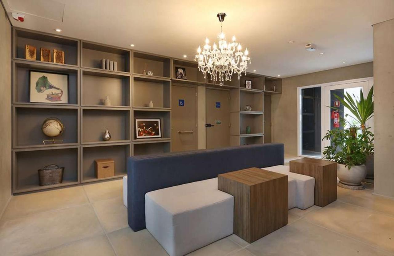 상파울루 Loft Com Piscina, Academia, 100 Metros Do Metro 아파트 외부 사진